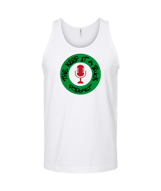 The Buck Store - The Keep it a Buck Podcast Round Logo - White Tank Top