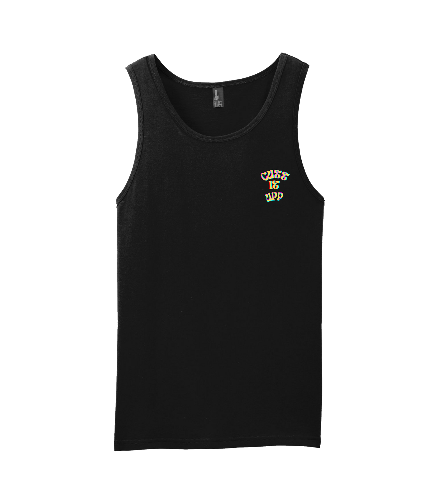 V-TCFRTOP - CUTT IT UP - Black Tank Top