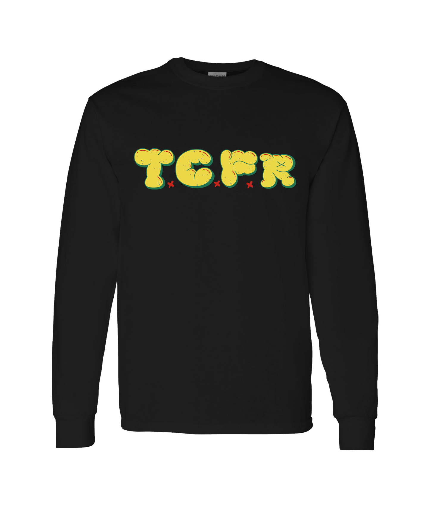 V-TCFRTOP - T.C.F.R - Black Long Sleeve T
