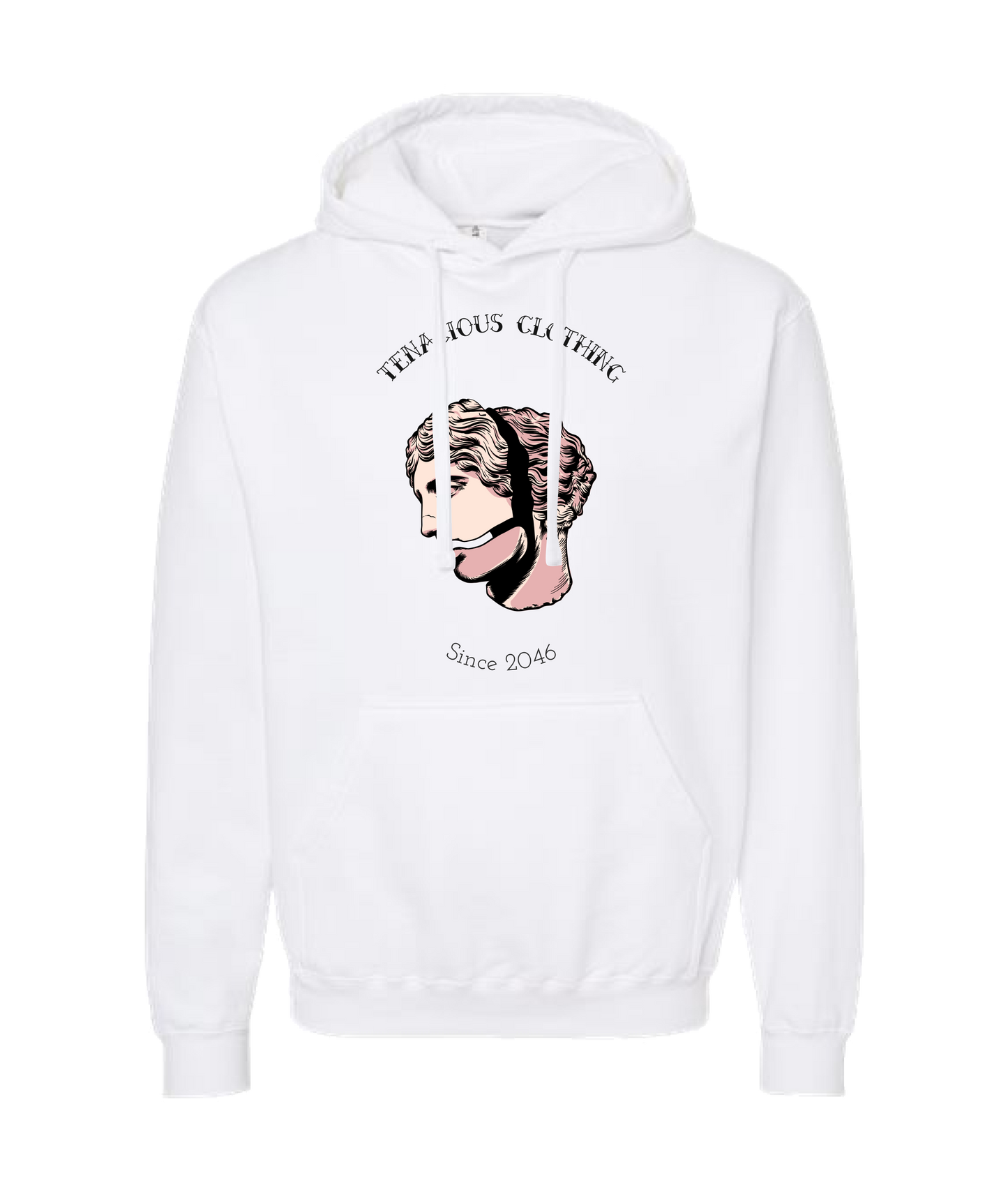 Tenacious Clothing - 2046 - White Hoodie