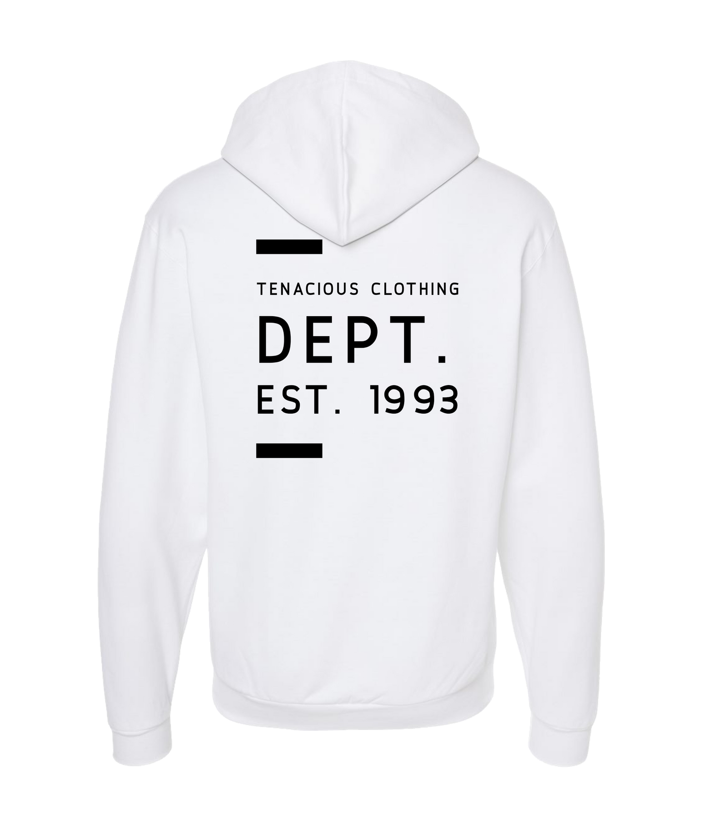 Tenacious Clothing - 1993 - White Zip Up Hoodie