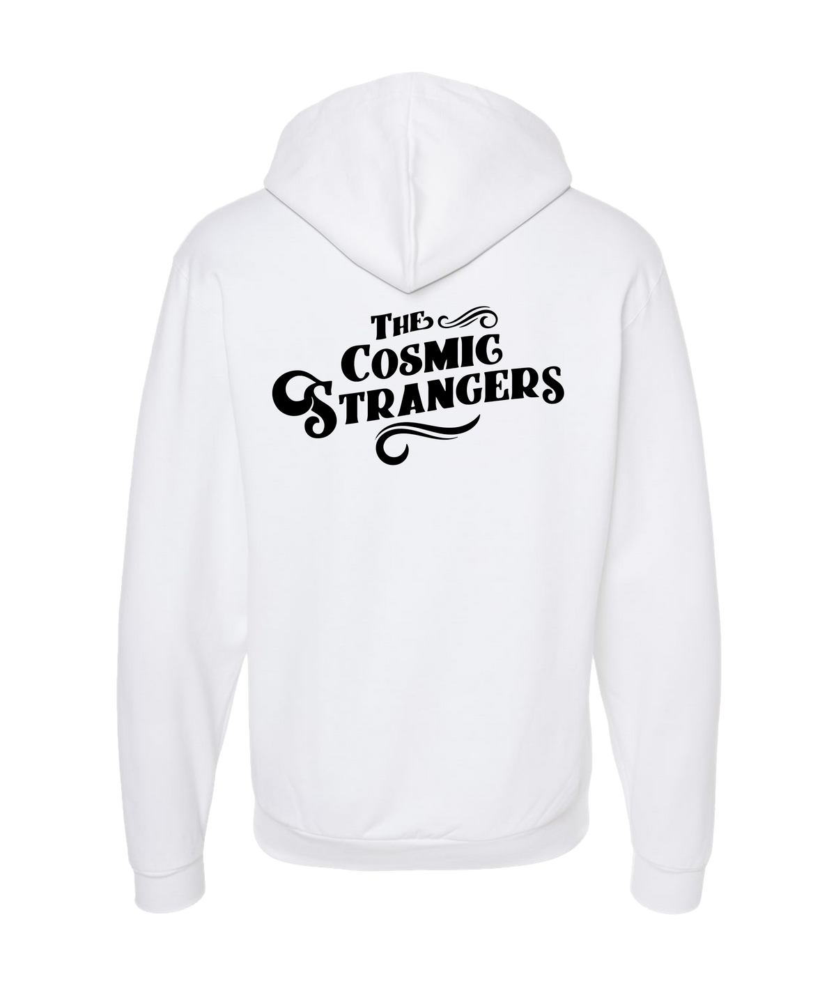The Cosmic Strangers - Logo 2 - White Zip Up Hoodie