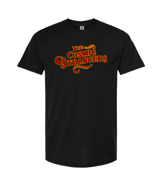 The Cosmic Strangers - Logo Colored - Black T-Shirt