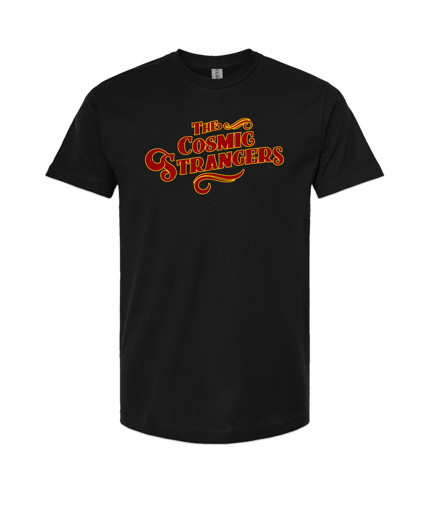 The Cosmic Strangers - Logo Colored - Black T-Shirt