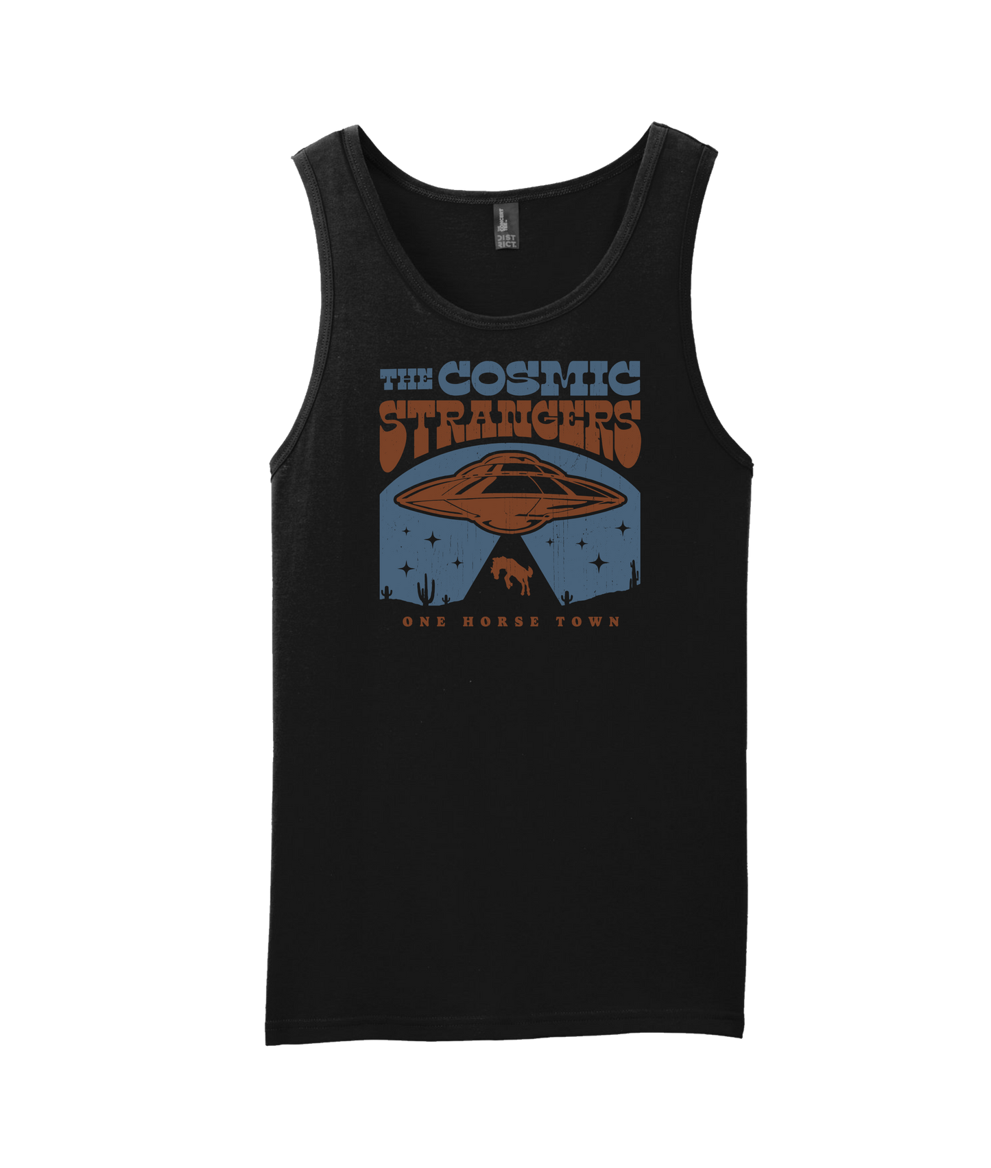 The Cosmic Strangers - One Horse Town - Black Tank Top