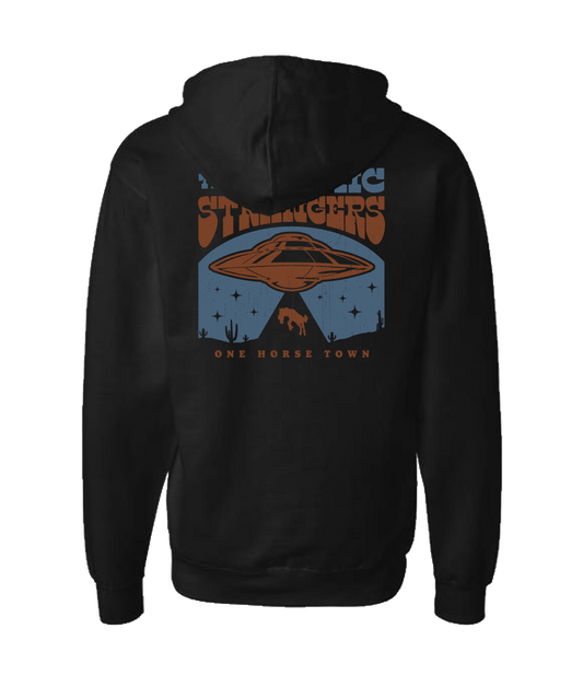 The Cosmic Strangers - One Horse Town - Black Zip Up Hoodie