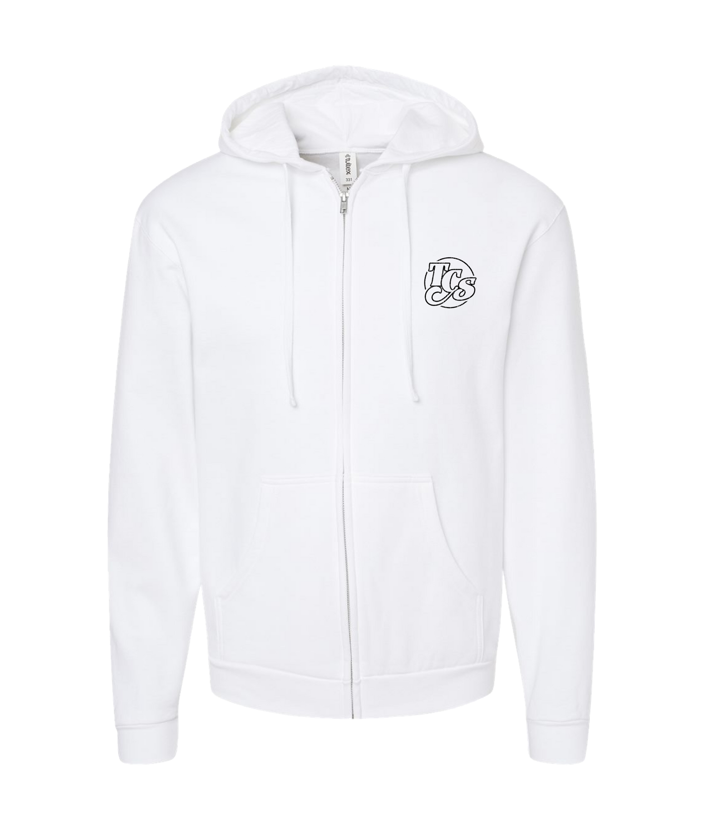 The Cosmic Strangers - One Horse Town - White Zip Up Hoodie