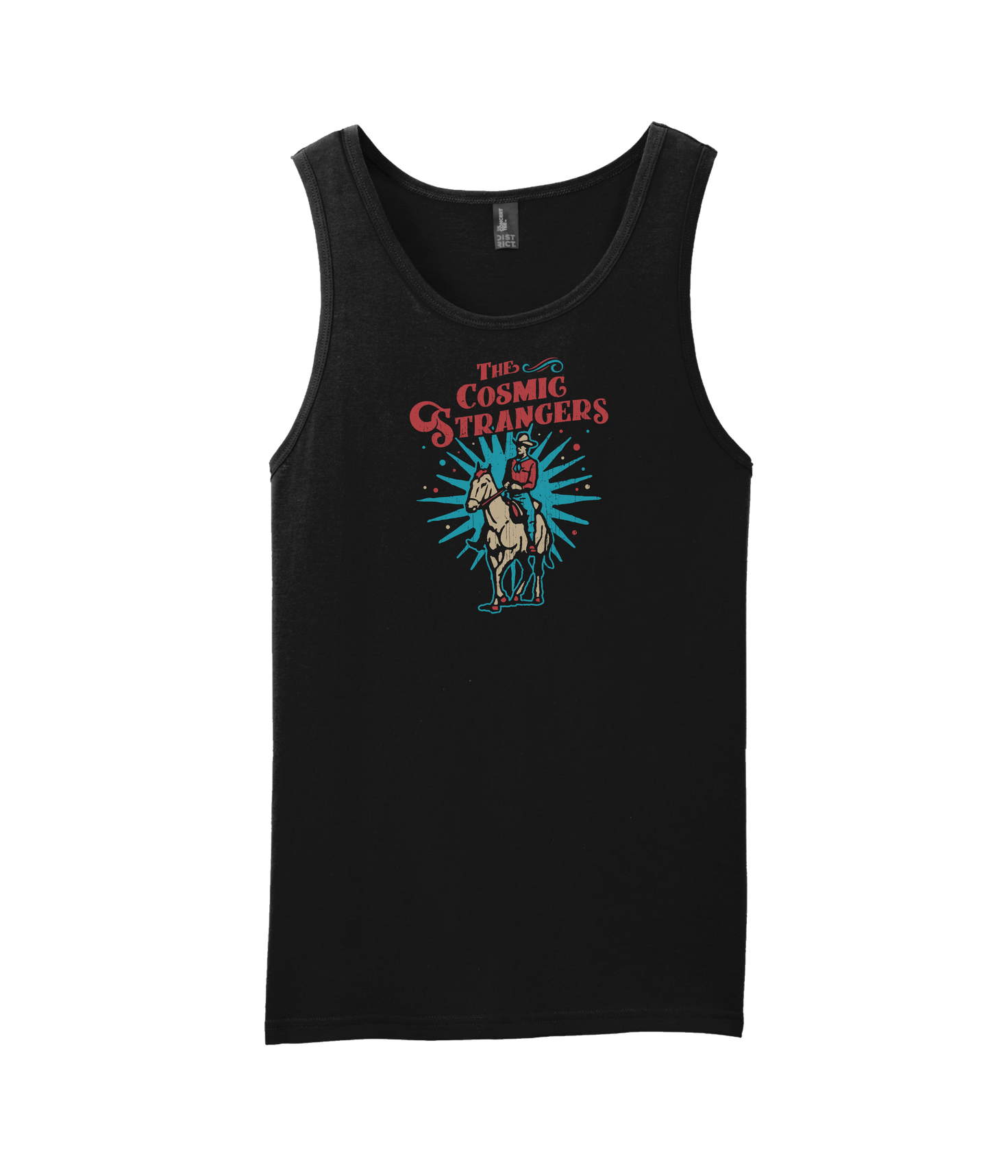 The Cosmic Strangers - Cowboy - Black Tank Top