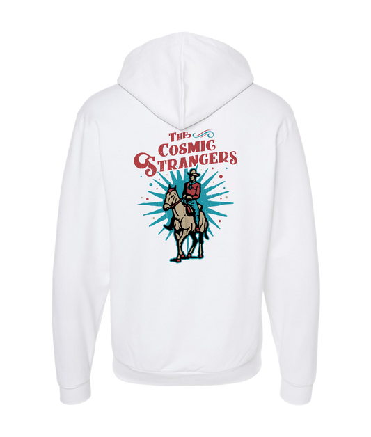 The Cosmic Strangers - Cowboy - White Zip Up Hoodie
