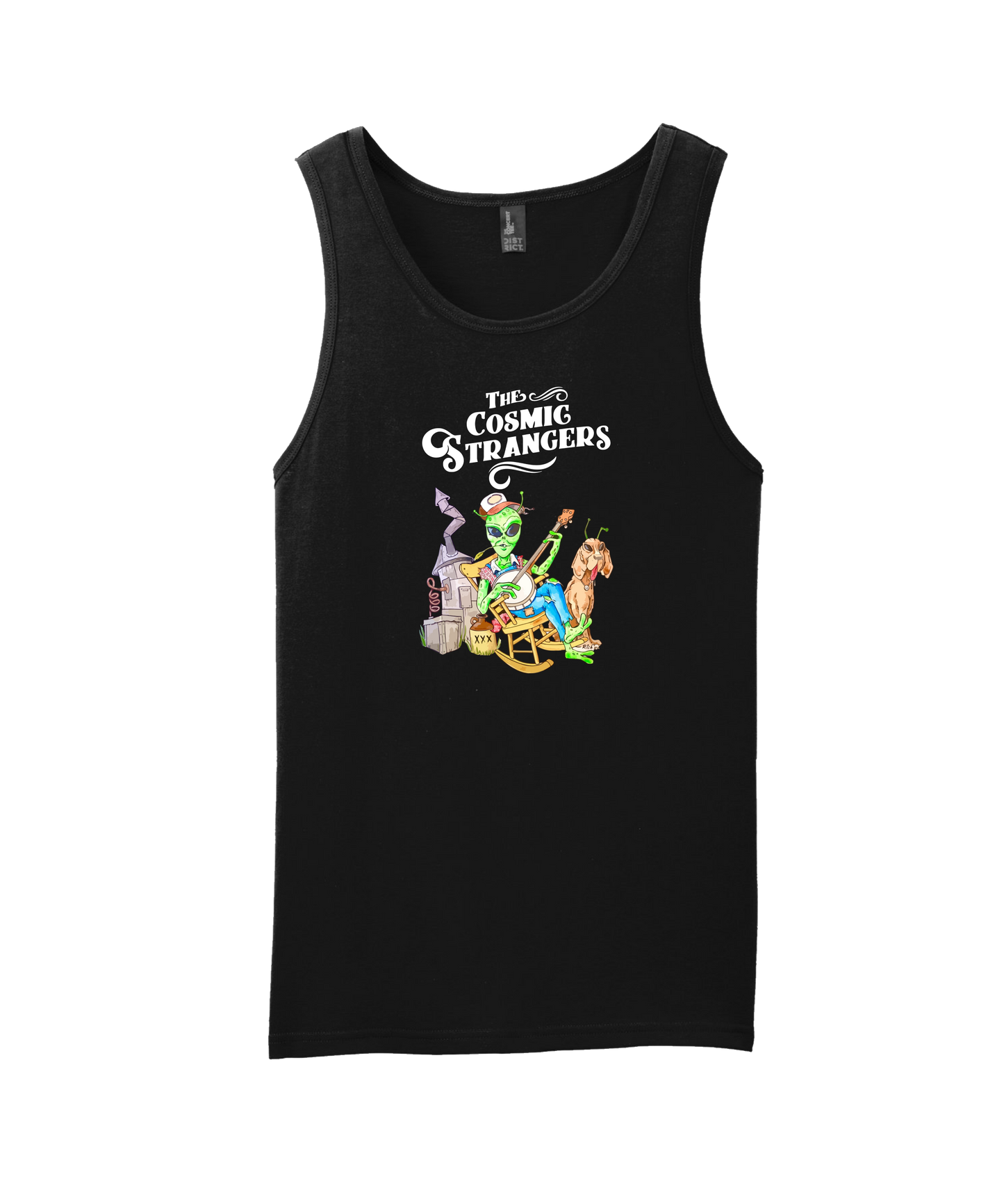 The Cosmic Strangers - Alien - Black Tank Top