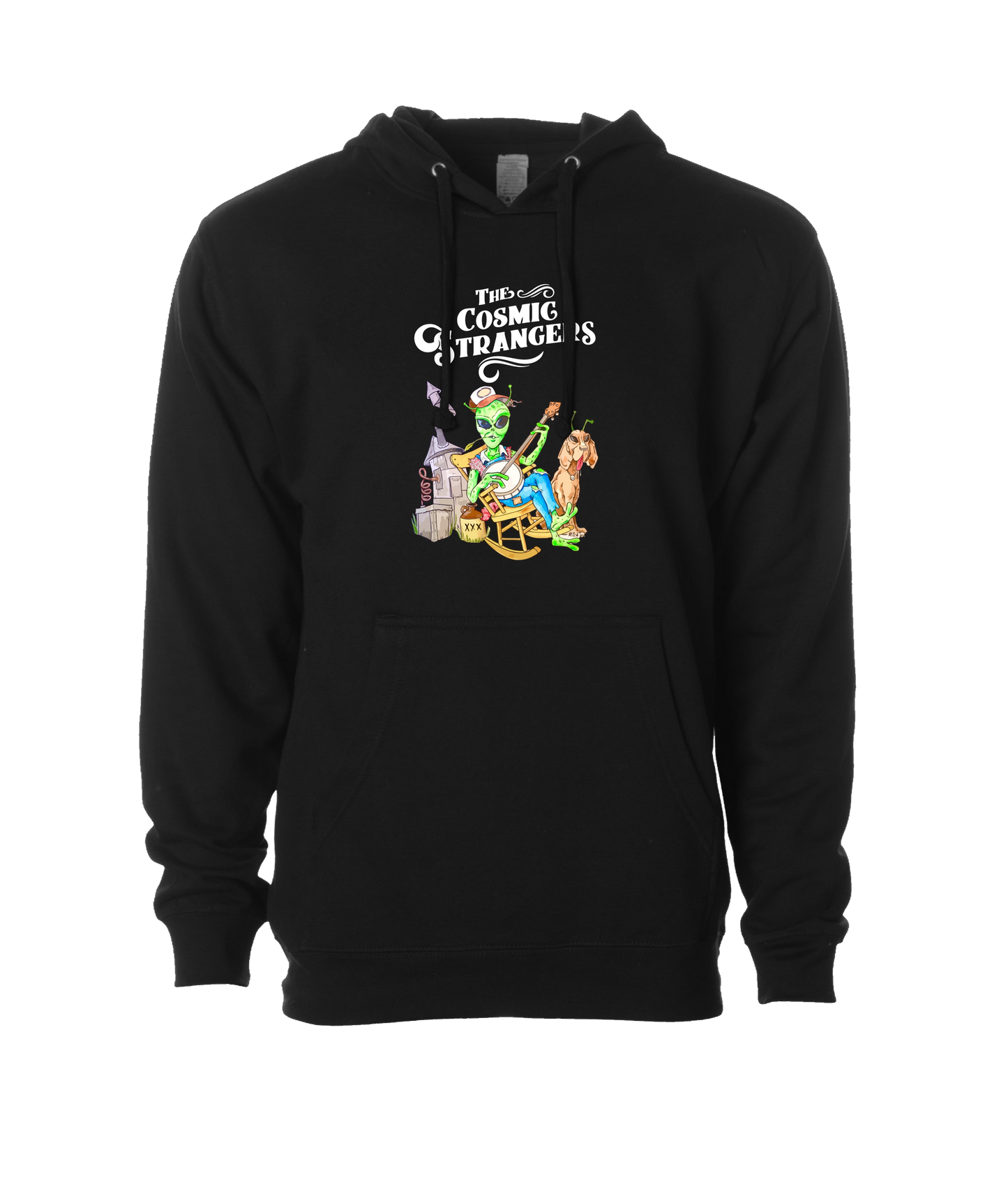 The Cosmic Strangers - Alien - Black Hoodie