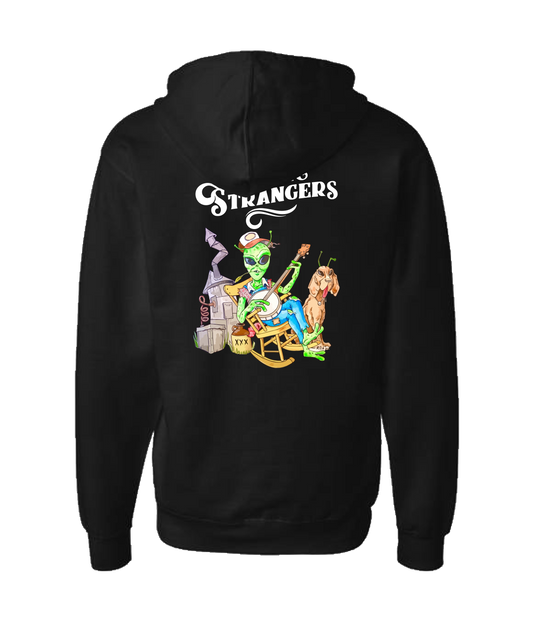 The Cosmic Strangers - Alien - Black Zip Up Hoodie