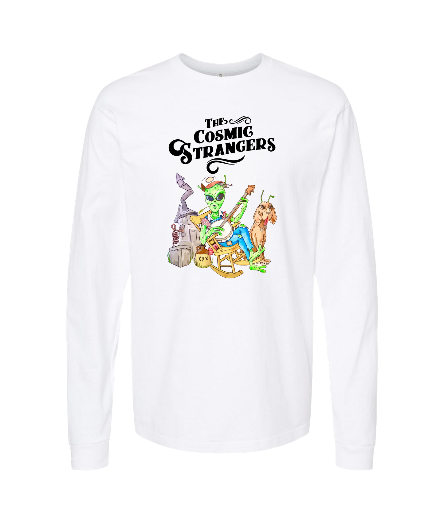 The Cosmic Strangers - Alien - White Long Sleeve T