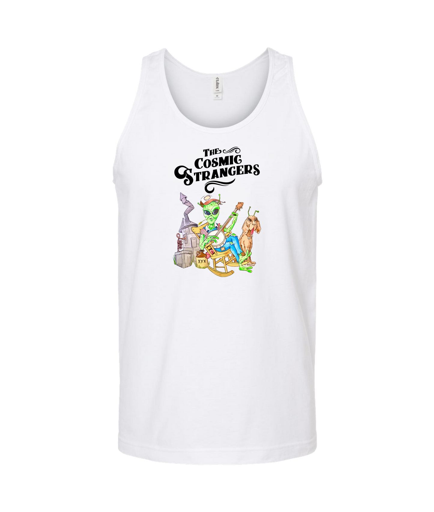 The Cosmic Strangers - Alien - White Tank Top