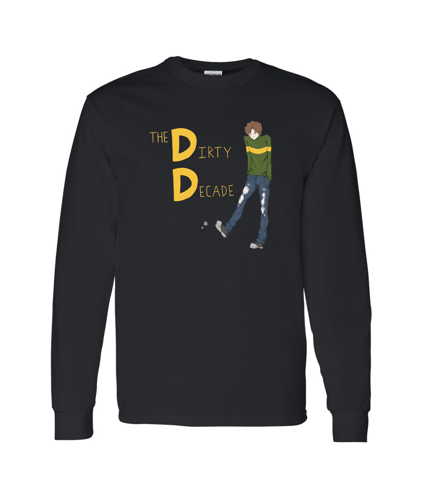 The Dirty Decade - Kicking Rocks - Black Long Sleeve T