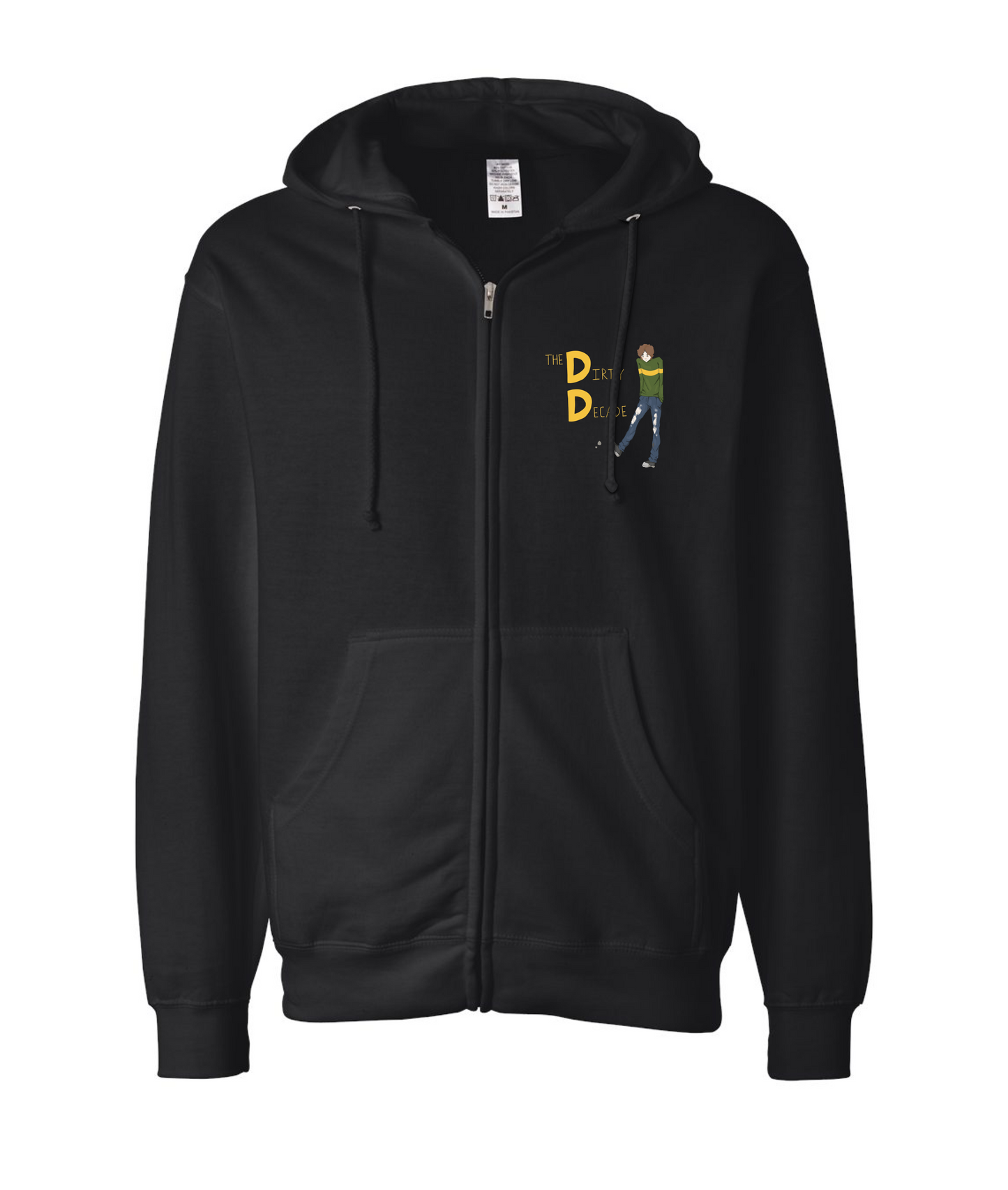 The Dirty Decade - Kicking Rocks - Black Zip Hoodie
