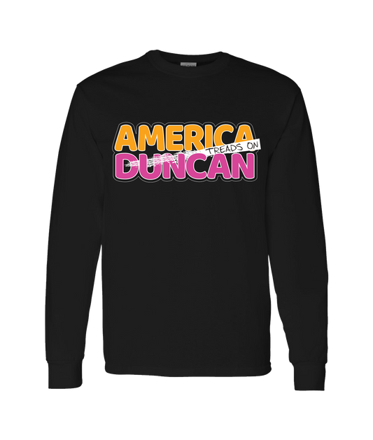 V-TDJTOP - AMERICA TREADS ON DUNCAN - Black Long Sleeve T