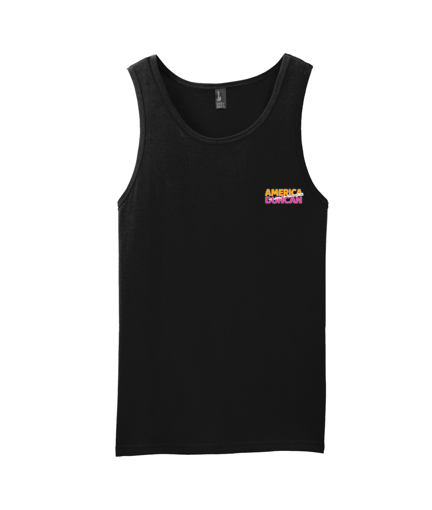 V-TDJTOP - AMERICA TREADS ON DUNCAN - Black Tank Top