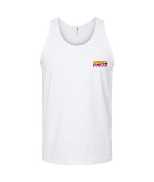 V-TDJTOP - AMERICA TREADS ON DUNCAN - White Tank Top