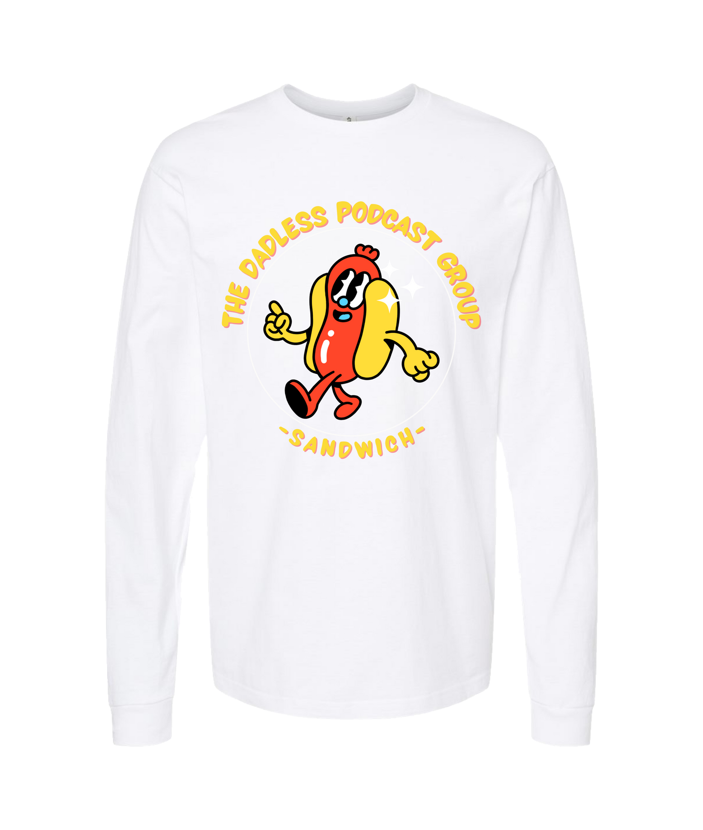 DPG.NERDS - Sandwich - White Long Sleeve T