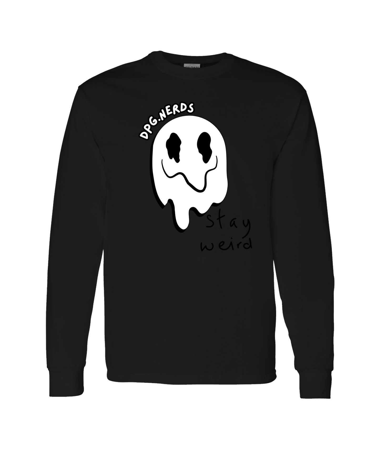 DPG.NERDS - Stay Weird - Black Long Sleeve T