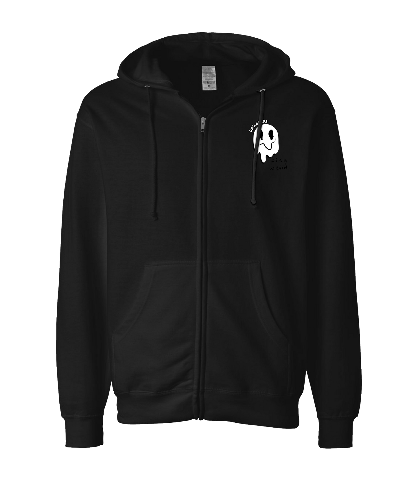 DPG.NERDS - Stay Weird - Black Zip Up Hoodie
