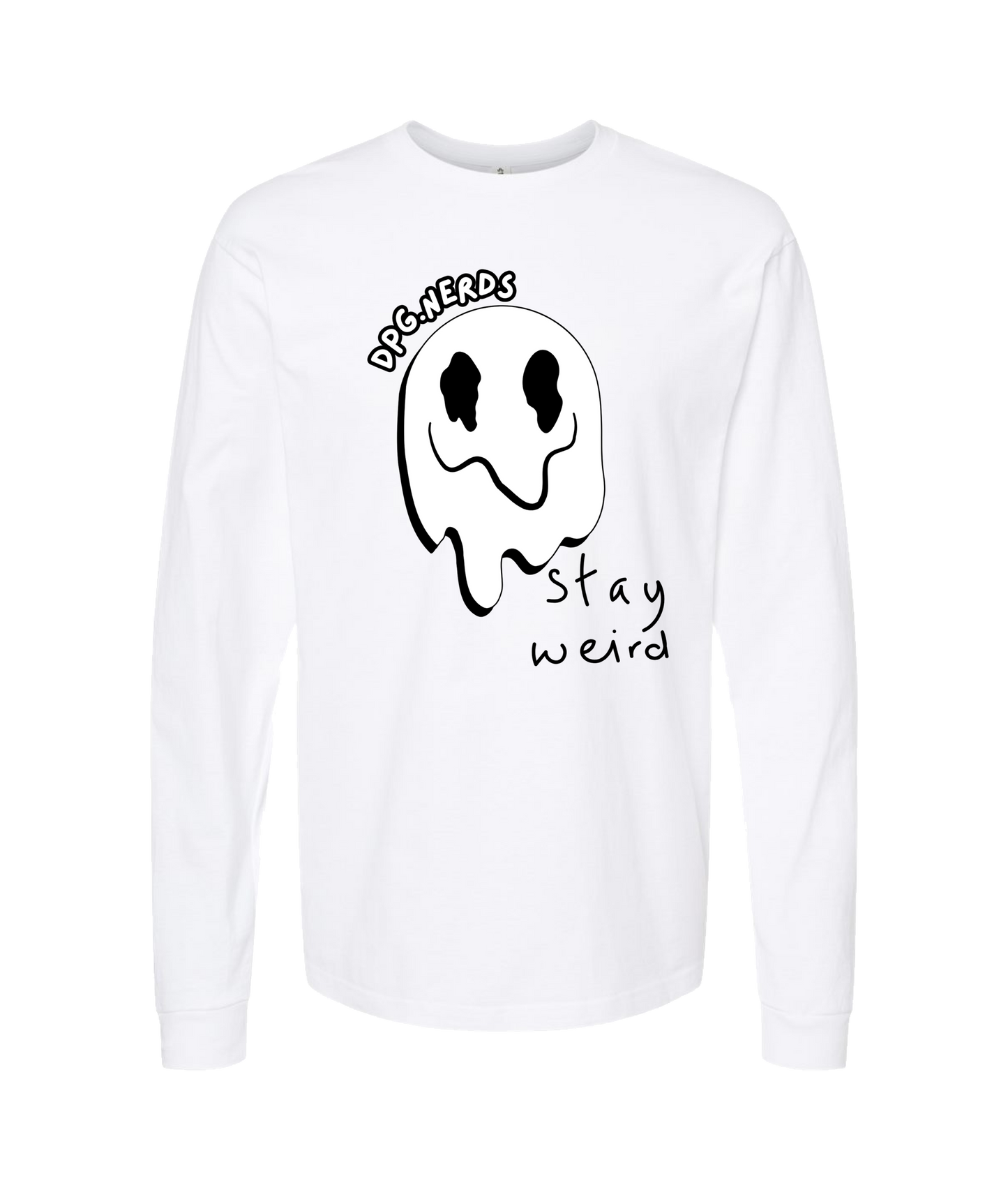 DPG.NERDS - Stay Weird - White Long Sleeve T