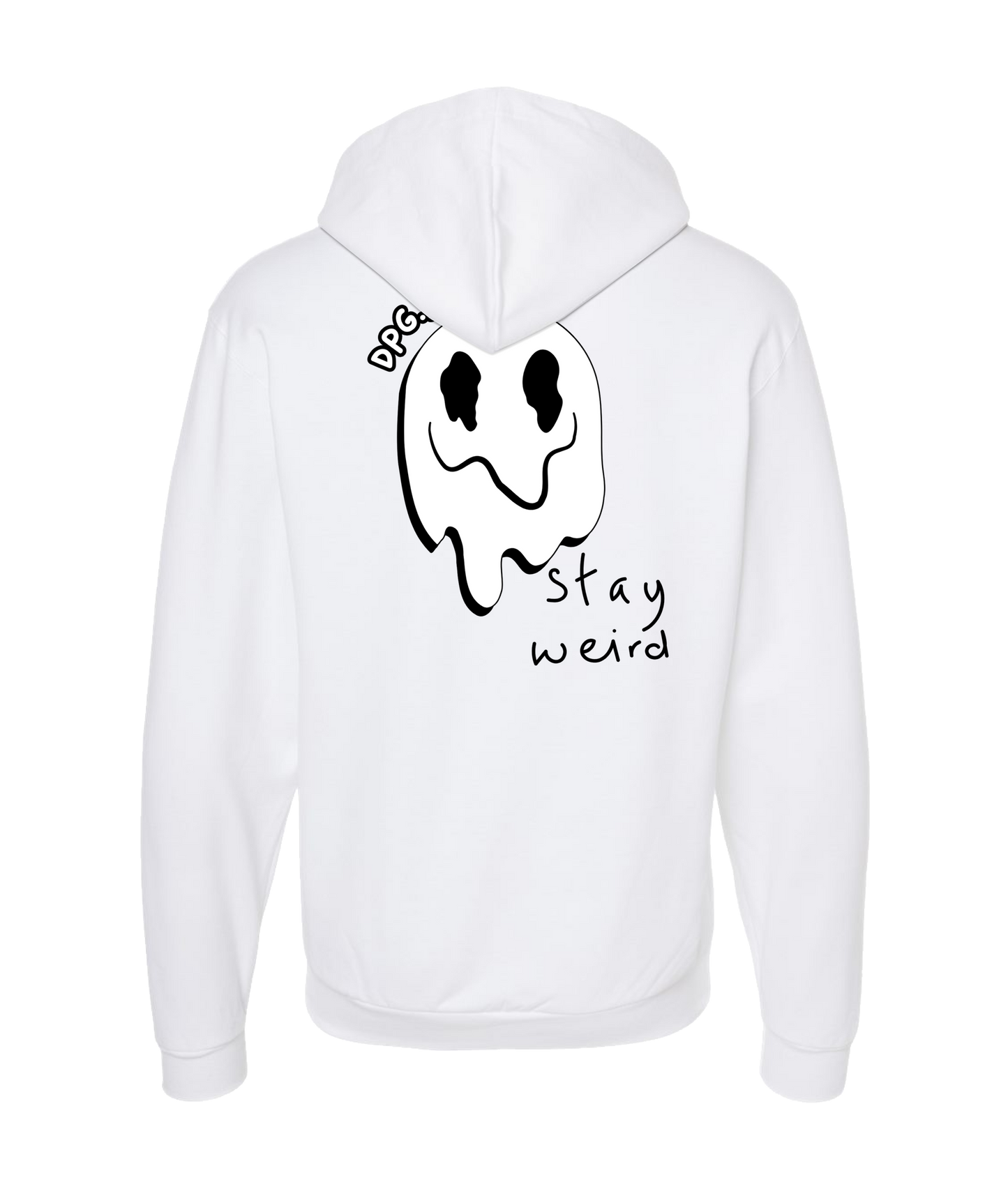 DPG.NERDS - Stay Weird - White Zip Up Hoodie