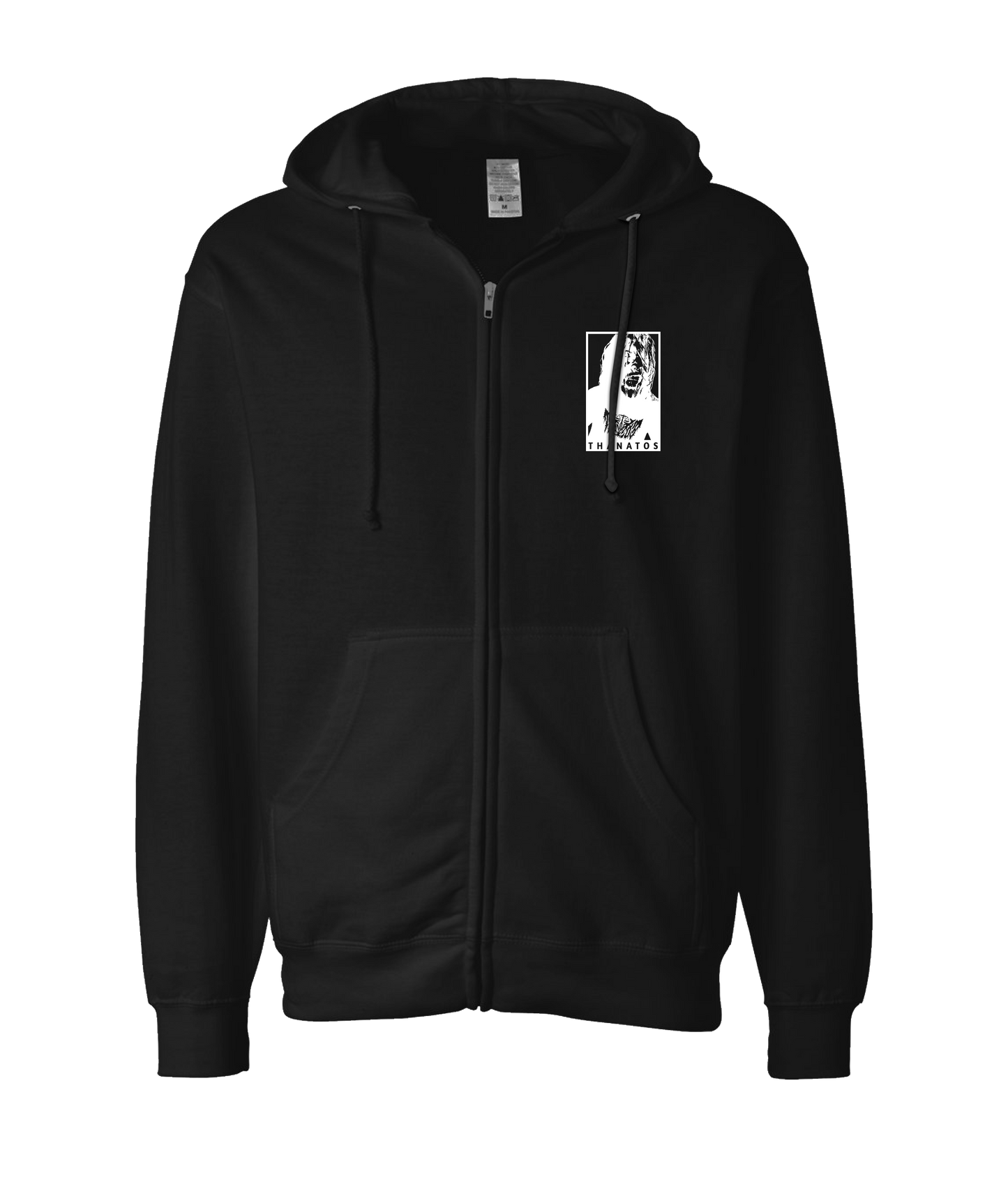 Thanatos - Better the Devil You Know Than the One You Don't - Black Zip Up Hoodie