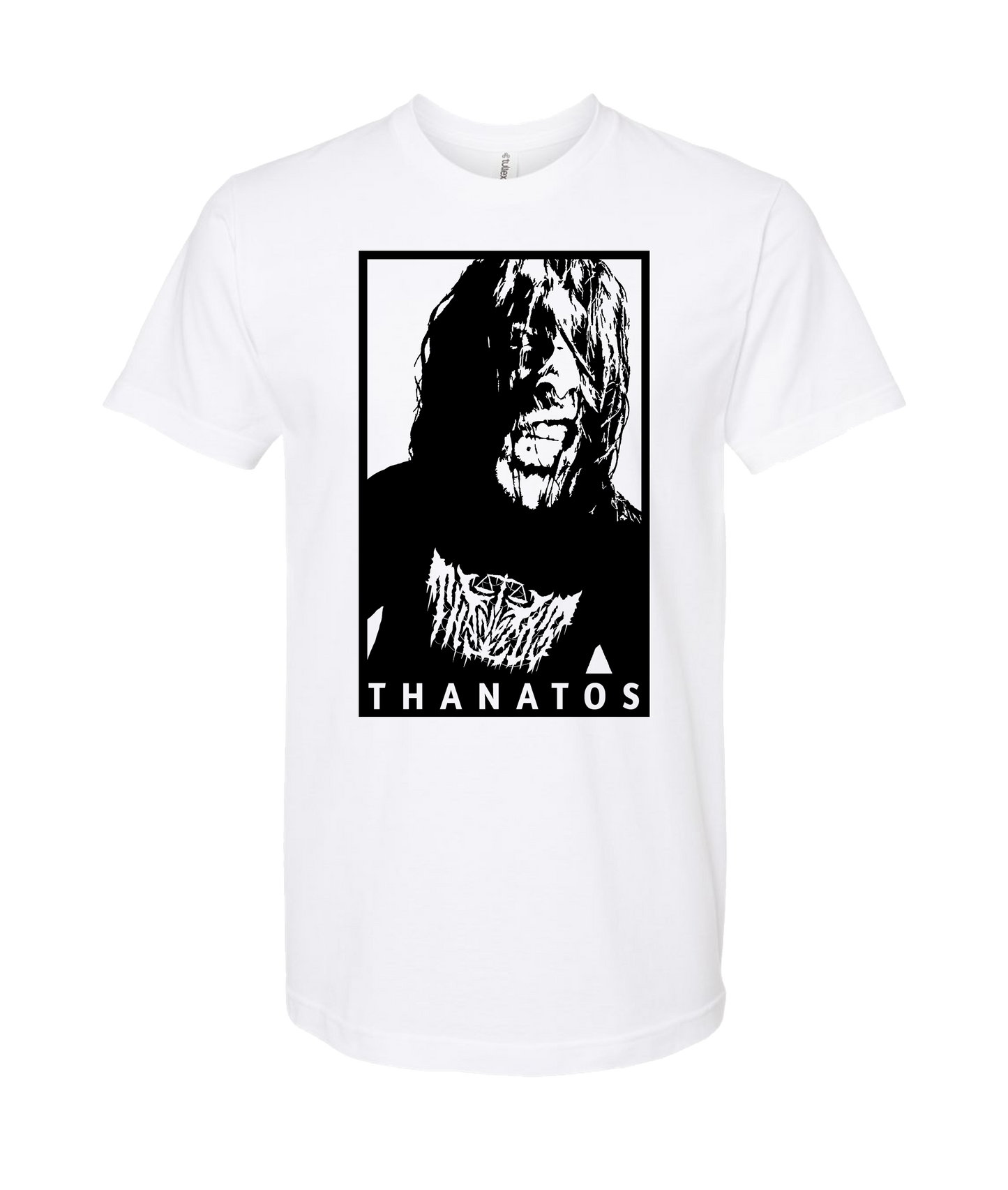 Thanatos - Better the Devil You Know Than the One You Don't - White T Shirt