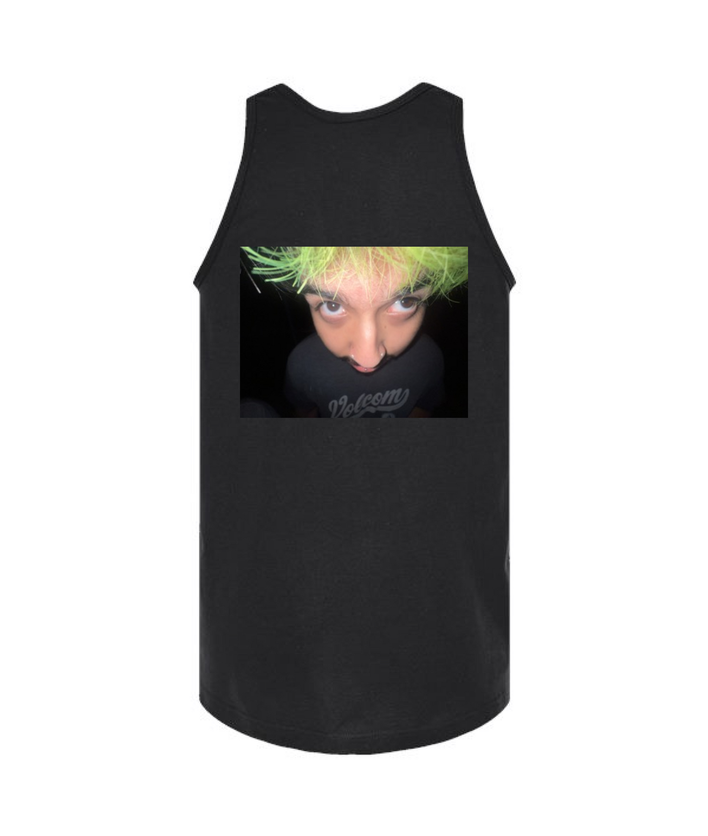 V-TJMSTOP - GreenJunies - Black Tank Top