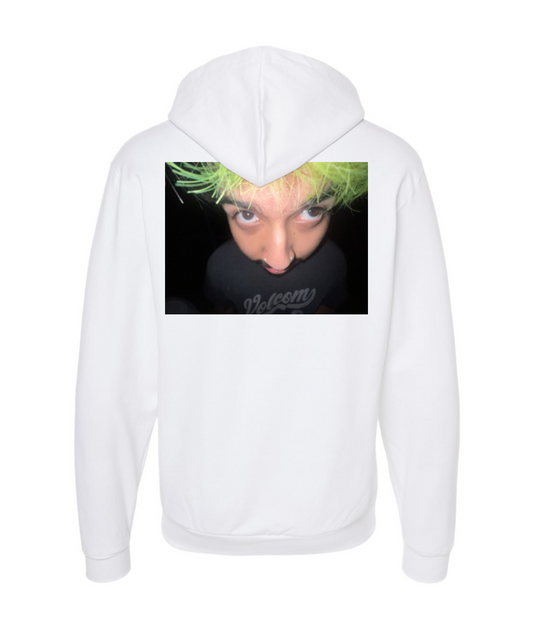 V-TJMSTOP - GreenJunies - White Zip Up Hoodie