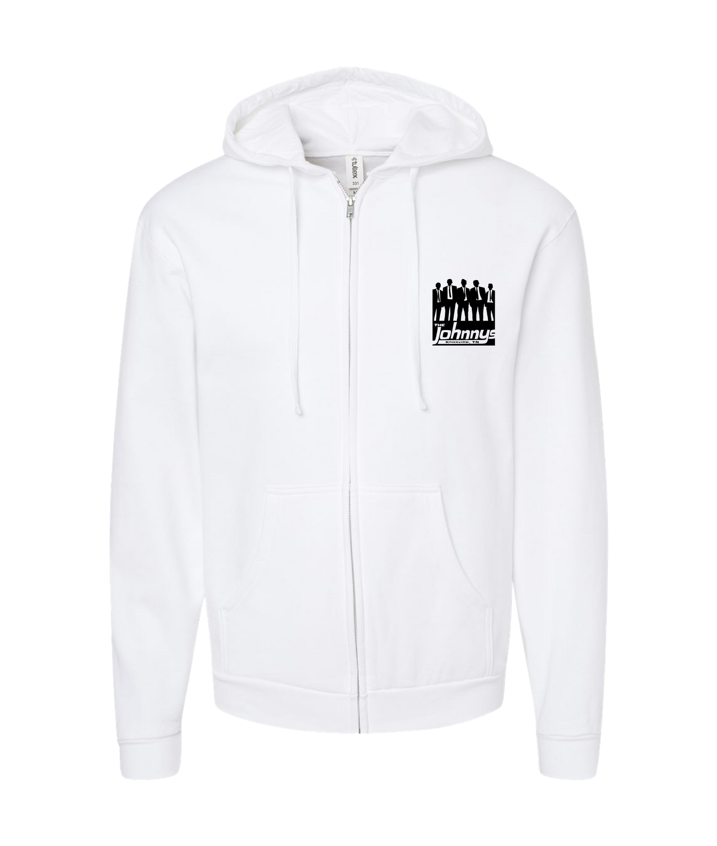 The Johnnys - Logo - White Zip Up Hoodie