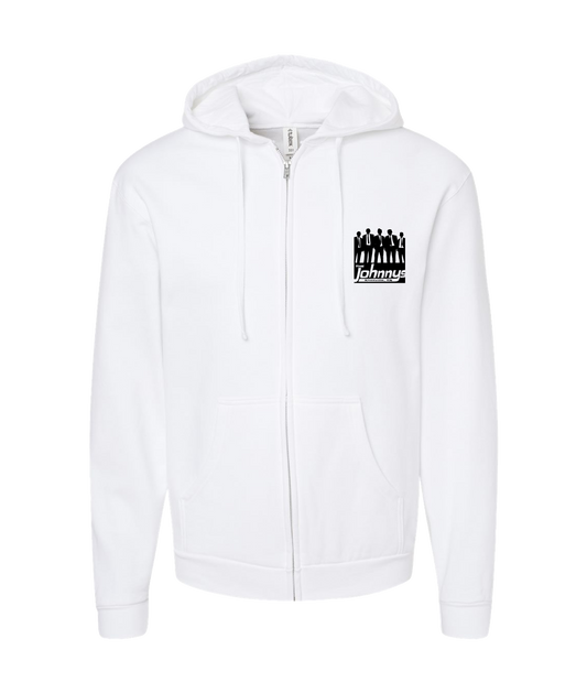 V-TJOTOP - Logo - White Zip Up Hoodie