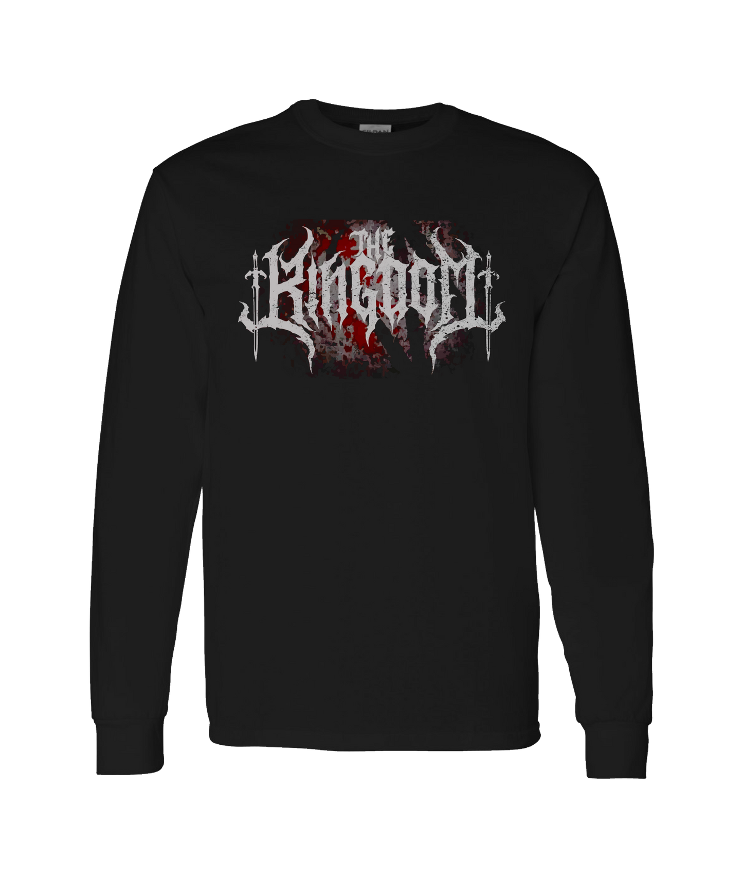 The Kingdom - Dark Logo - Black Long Sleeve T