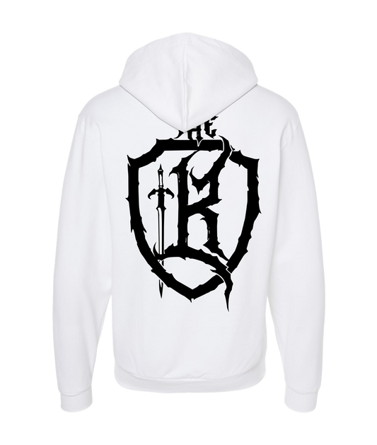 The Kingdom - Shield - White Zip Up Hoodie
