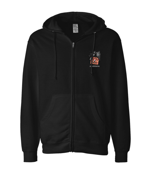 Three Legged Circus - Great Music Doesn't Have an Expiration Date - Black Zip Up Hoodie