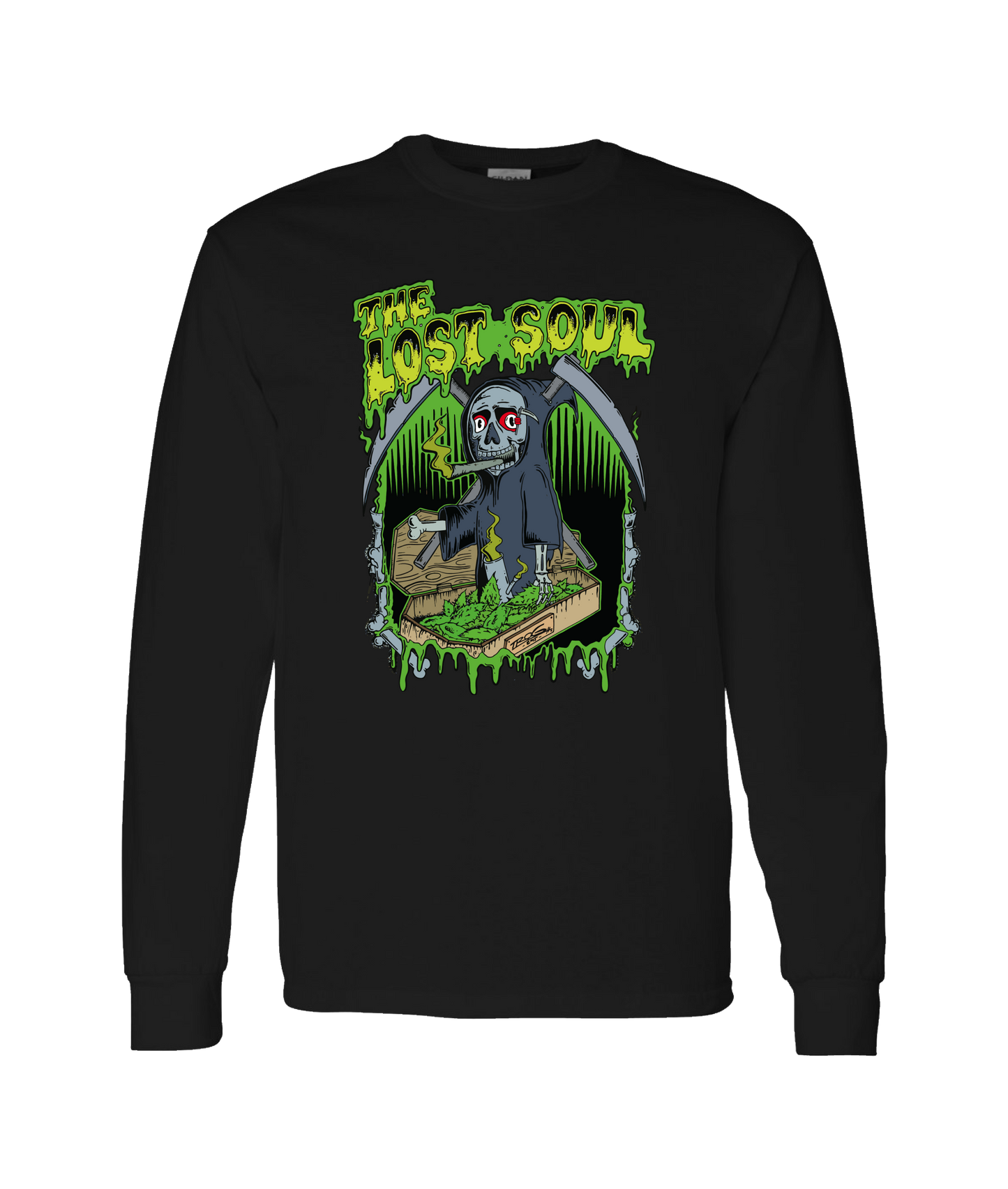The Lost Soul - Grim Weeder - Black Long Sleeve T