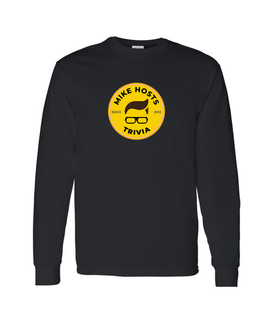 Trivia Mike Yellow Logo (DTG) Black Sleeve T