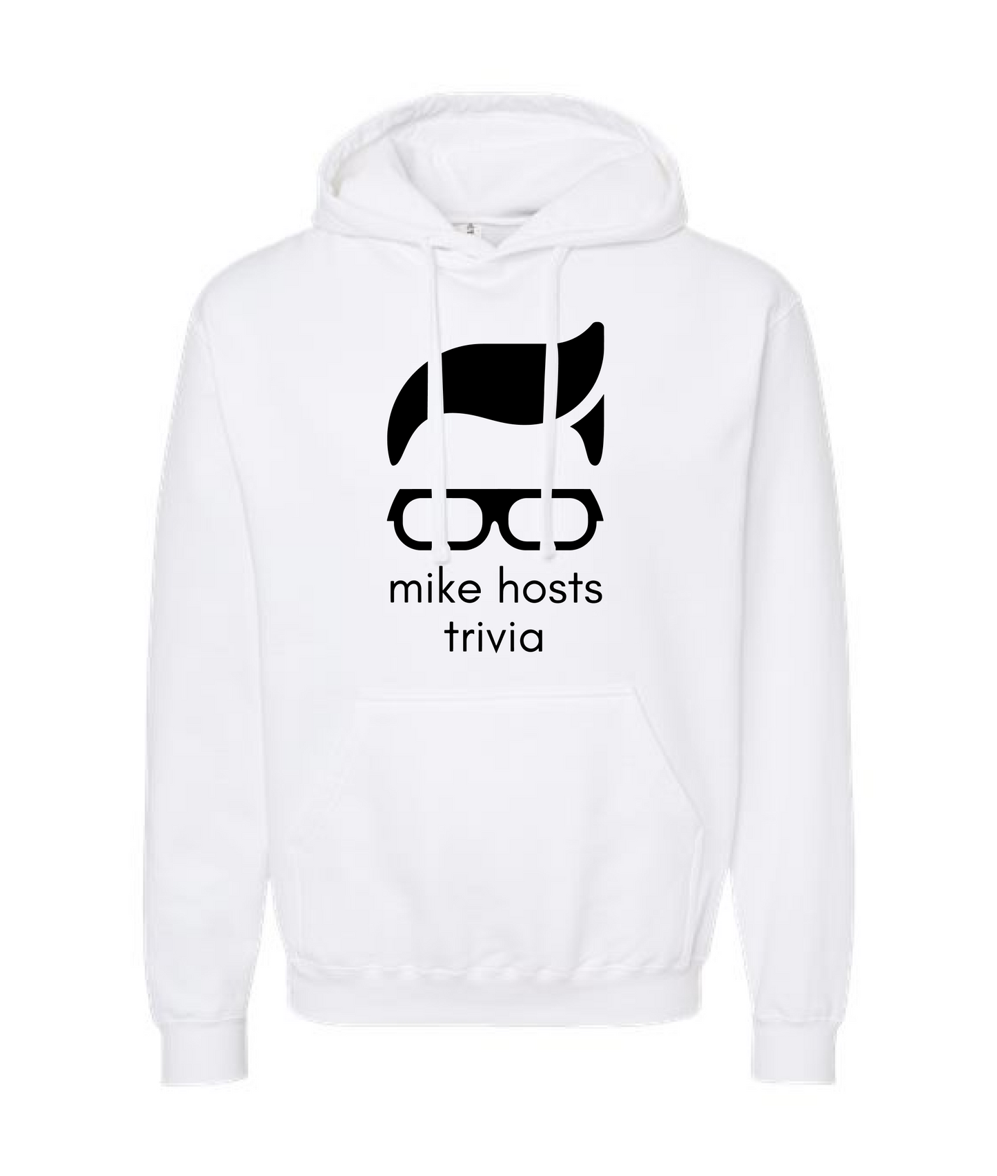 Trivia Mike Logo (DTG) White Hoodie