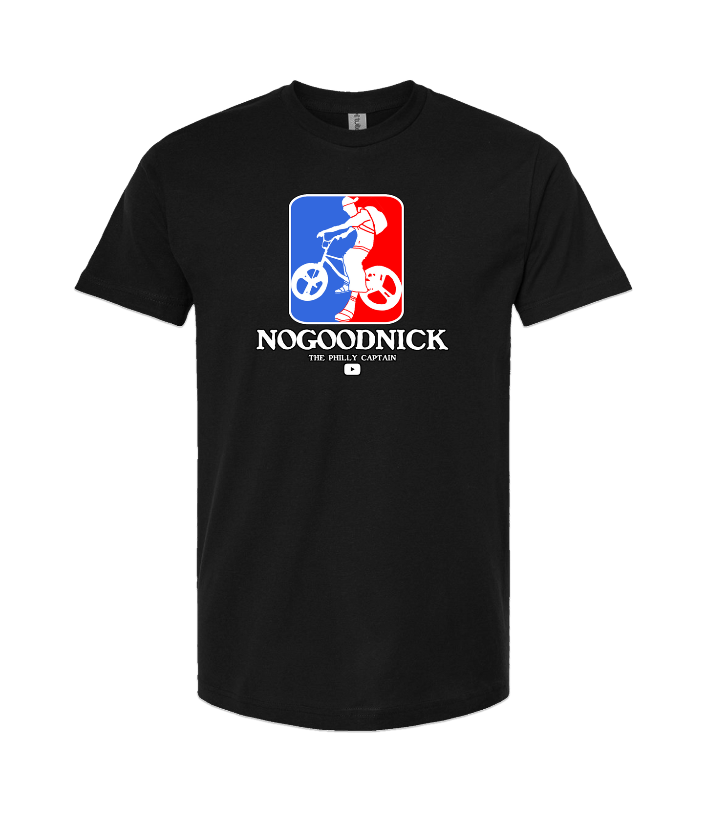 The Philly Captain's Merch is Fire - No Good Nick - Black T-Shirt