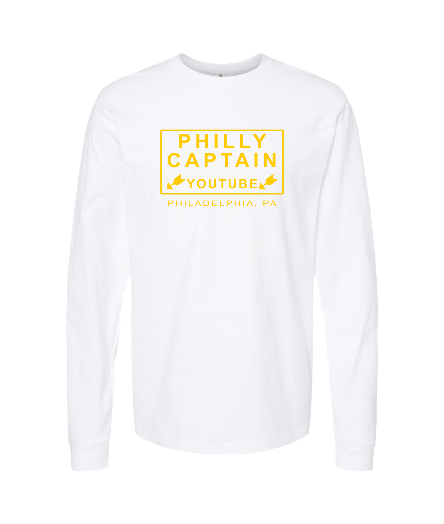 The Philly Captain's Merch is Fire - YouTube - White Long Sleeve T