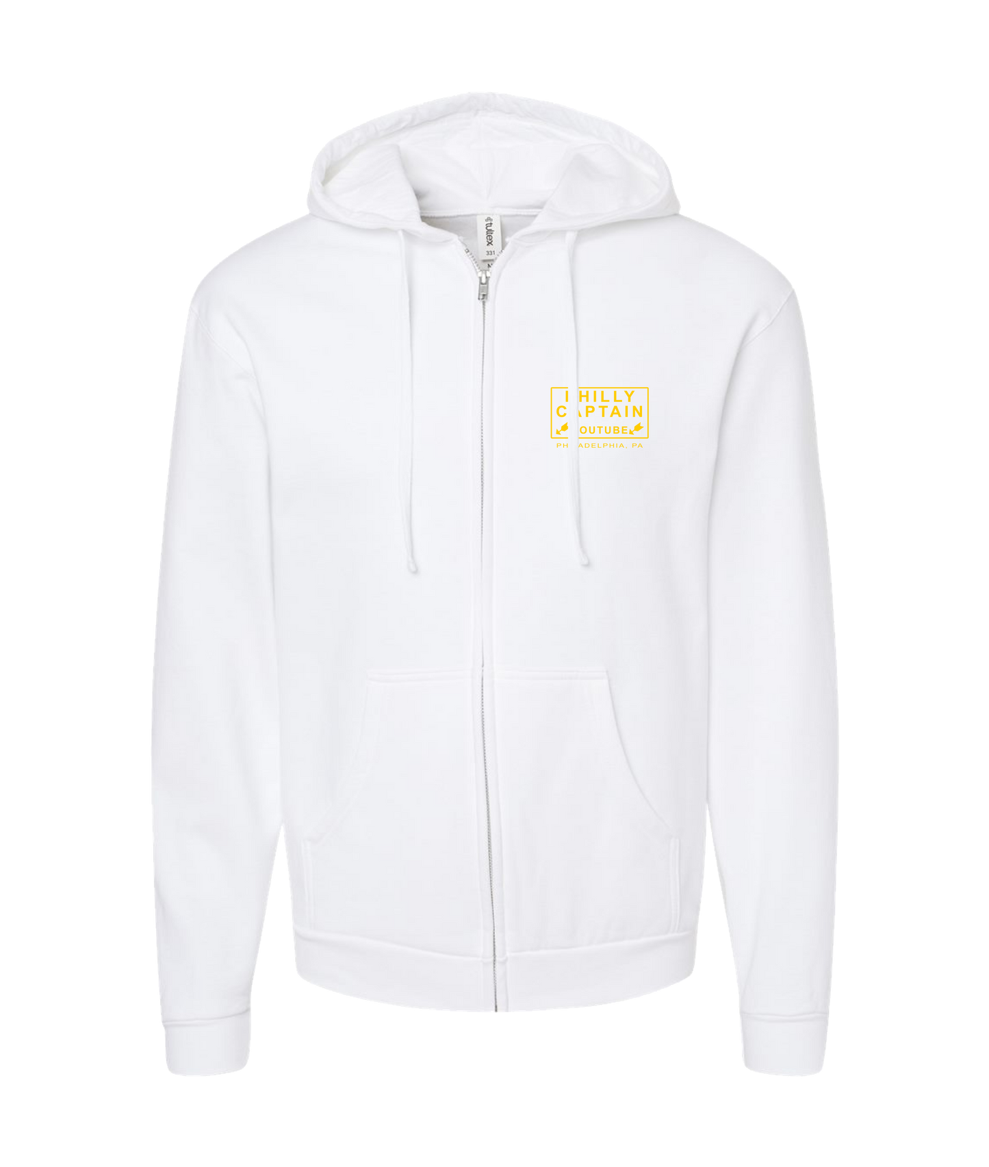The Philly Captain's Merch is Fire - YouTube - White Zip Up Hoodie
