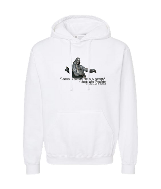 The Philly Captain's Merch is Fire - Leave a penny, take a penny - White Hoodie