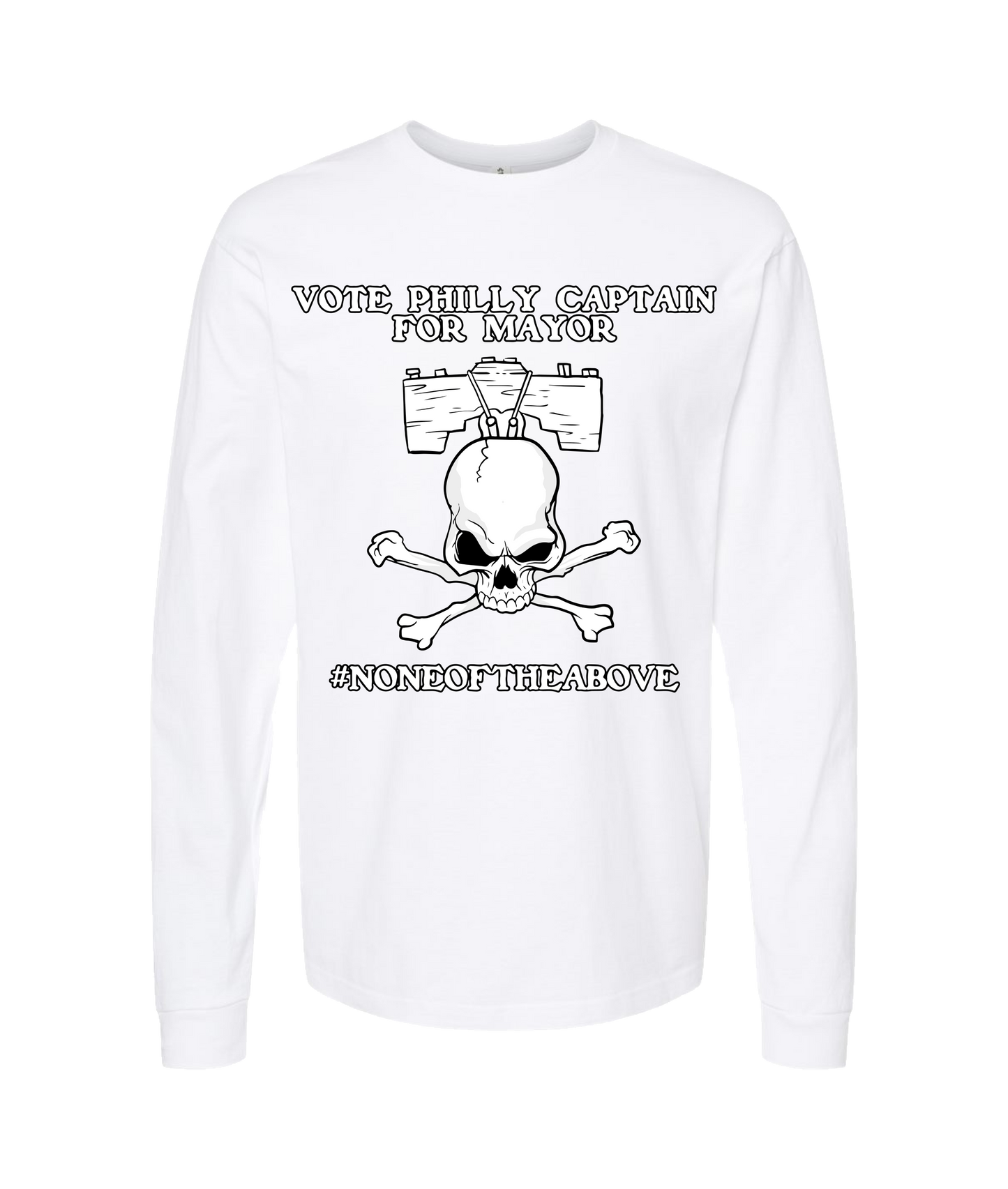 The Philly Captain's Merch is Fire - VOTE - White Long Sleeve T