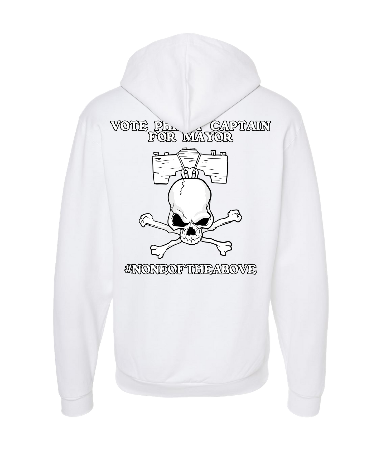 The Philly Captain's Merch is Fire - VOTE - White Zip Up Hoodie
