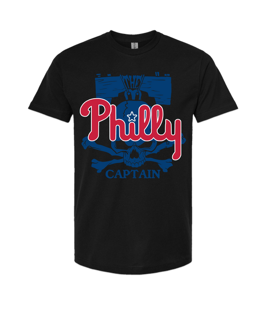 The Philly Captain's Merch is Fire - PHILLY - Black T-Shirt