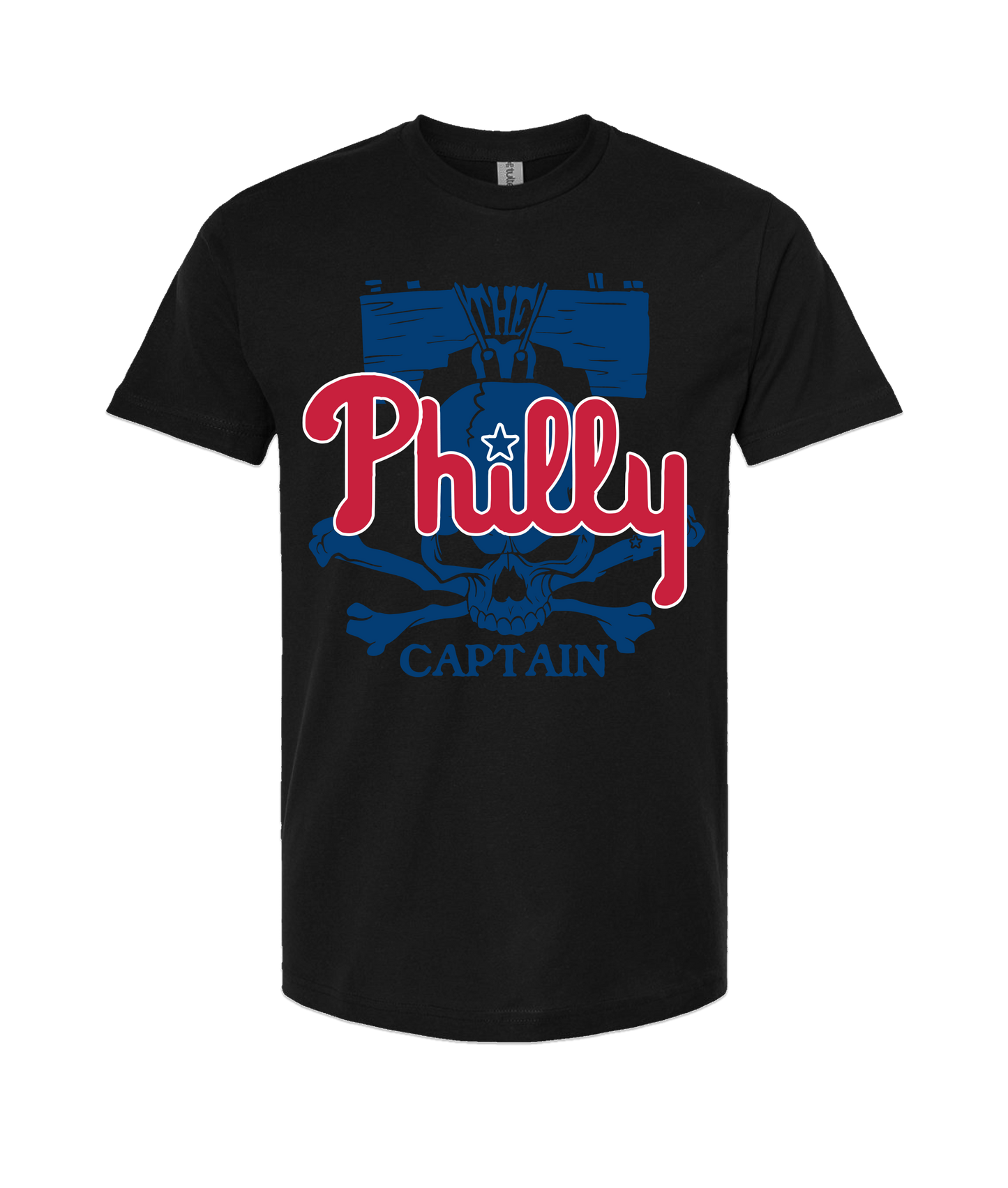 The Philly Captain's Merch is Fire - PHILLY - Black T-Shirt