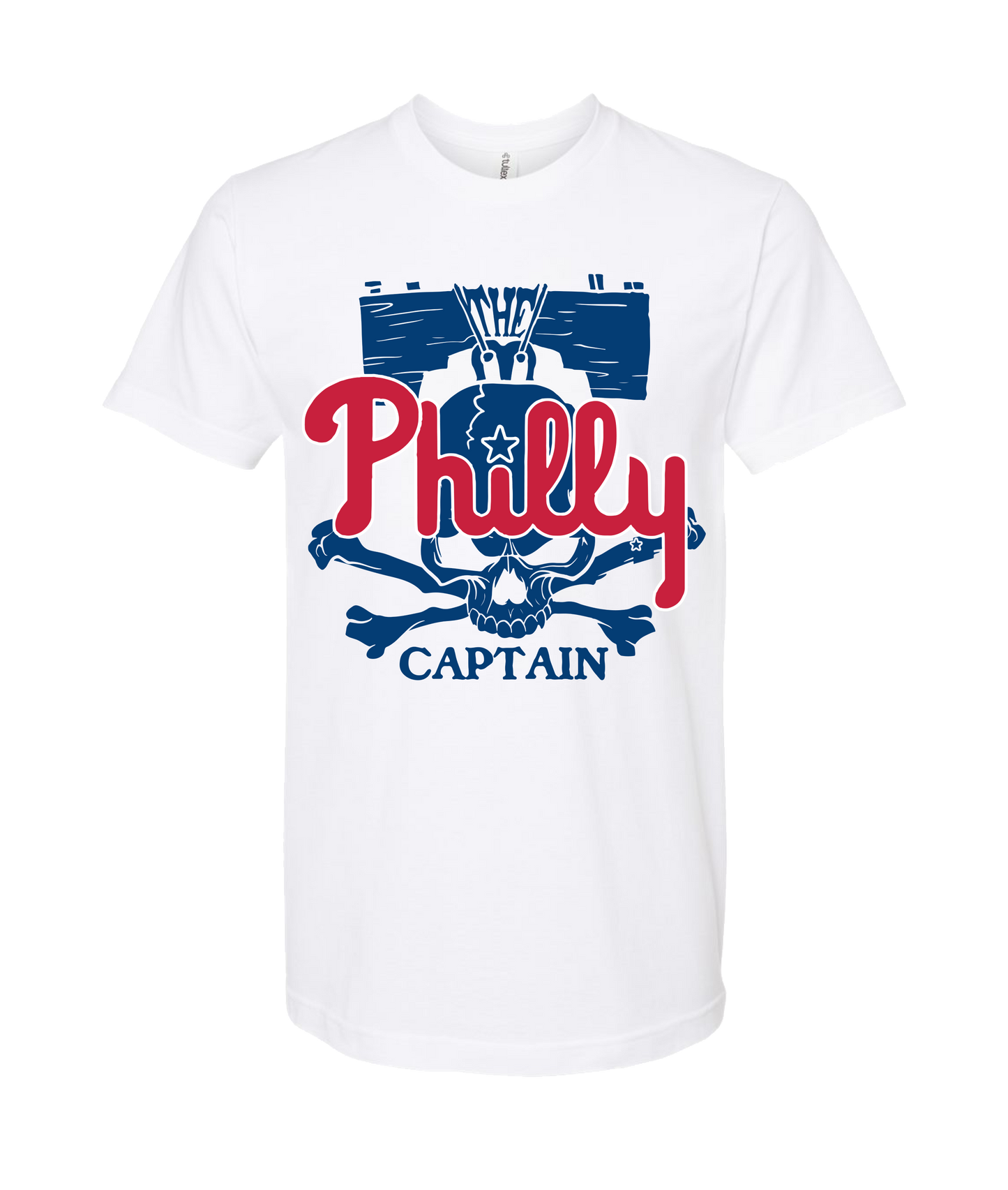 The Philly Captain's Merch is Fire - PHILLY - White T-Shirt