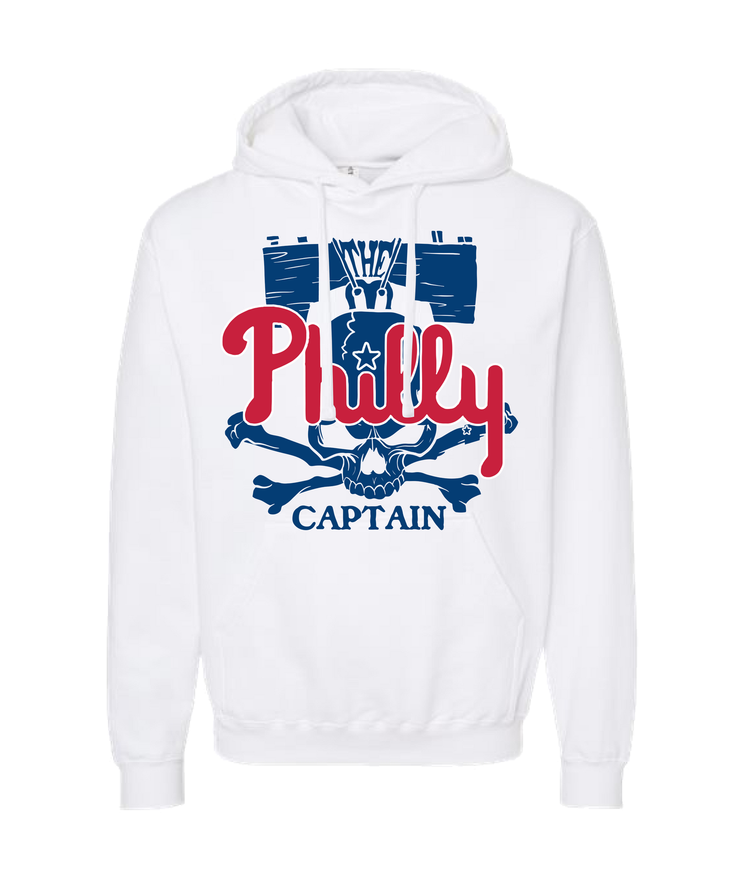 The Philly Captain's Merch is Fire - PHILLY - White Hoodie